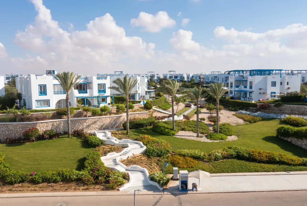 Mountain View Ras El Hekma resort with Greek-inspired architecture and crystal lagoons on Egypt’s North Coast