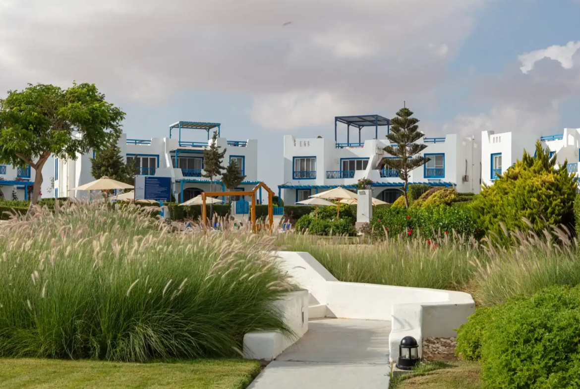 Mountain View Ras El Hekma resort with Greek-inspired architecture and crystal lagoons on Egypt’s North Coast
